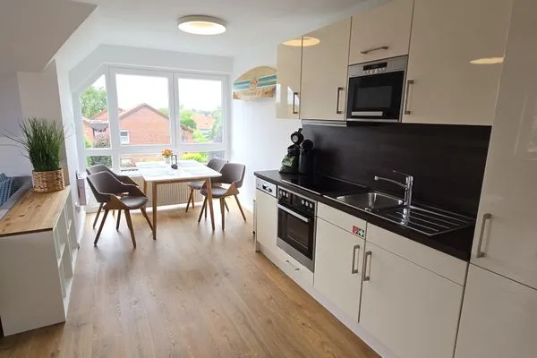 Küche / Küchenzeile  Ferienwohnung "Ostseebude 11" am Schönberger Strand