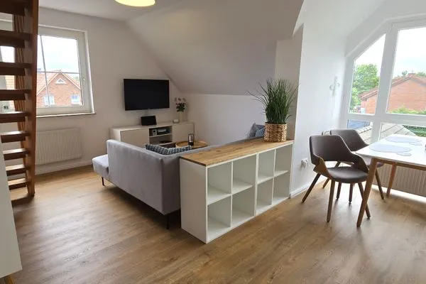 Wohnzimmer  Ferienwohnung "Ostseebude 11" am Schönberger Strand