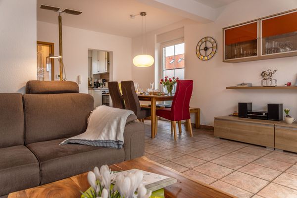  Ferienhaus Mühlenblick 50C Carolinensiel - Wohnzimmer