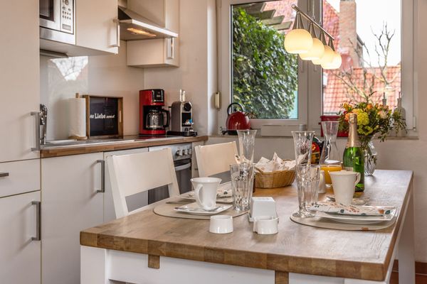 Ferienwohnung Gartenland C2 Carolinensiel - Küche / Küchenzeile