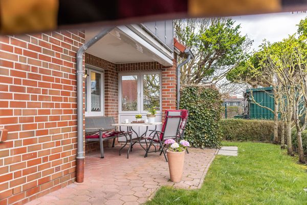  Ferienwohnung Gartenland C2 Carolinensiel - Terrasse