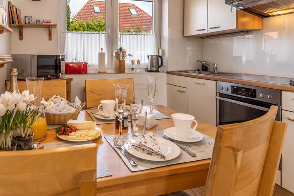  Ferienwohnung Gartenland C1 Carolinensiel - Küche / Küchenzeile