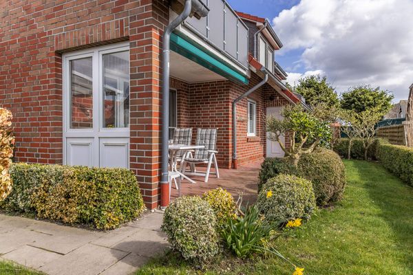  Ferienwohnung Gartenland C1 Carolinensiel - Terrasse