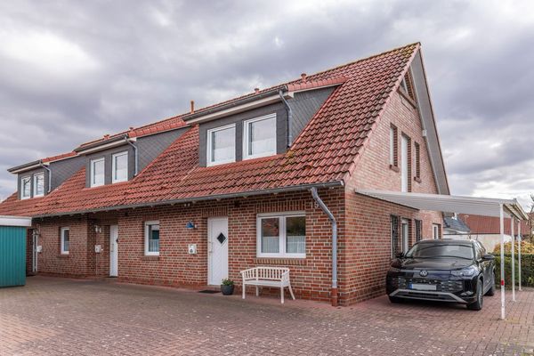  Ferienwohnung Gartenland C1 Carolinensiel - Fassade / Eingang