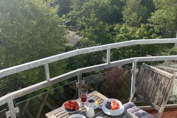 Balkon Haus am Park Ferienwohnung 11