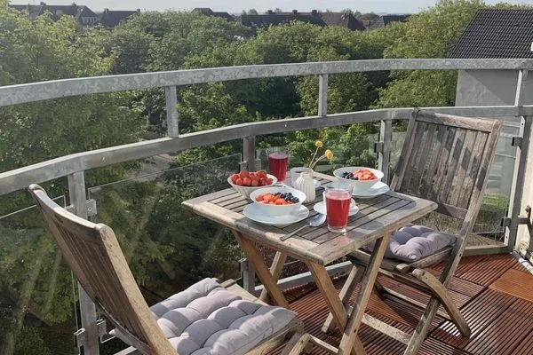 Balkon Haus am Park Ferienwohnung 11