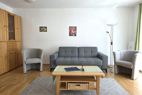 Wohnzimmer  Ferienwohnung Feuerstein - in Hafennähe