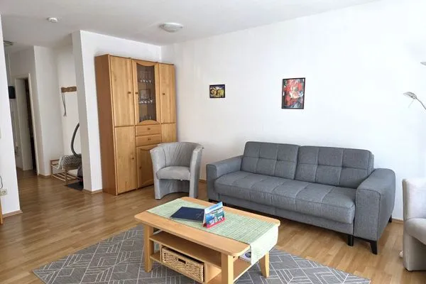 Wohnzimmer  Ferienwohnung Feuerstein - in Hafennähe