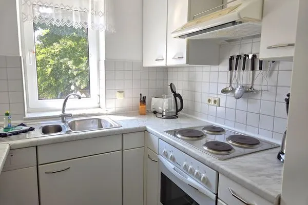 Küche / Küchenzeile  Ferienwohnung Feuerstein - in Hafennähe