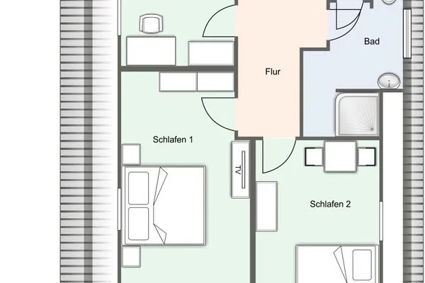 Reetdachhaus Wynhüs Reetdachhaus Wynhüs SPO Ording - Grundriss