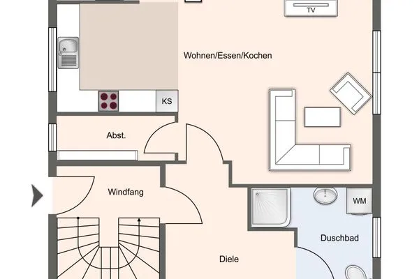 Appartement Liegeplatz Appartement Liegeplatz SPO Bad - Grundriss