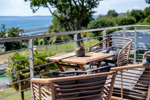Meerblick  FeWo Tag am Meer - Kamin, Sauna, Meerblick