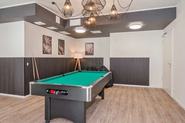 Spielanlage  Ferienwohnung Haffkoje Fitness, Sauna und Kinderspielbereich