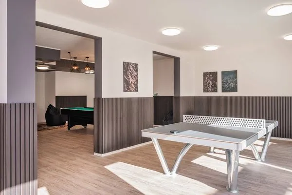 Spielanlage  Ferienwohnung Haffkoje Fitness, Sauna und Kinderspielbereich