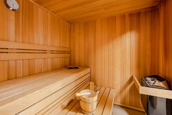 Sauna  Ferienwohnung Meerzeit mit Sauna, Balkon und Wellnessbereich