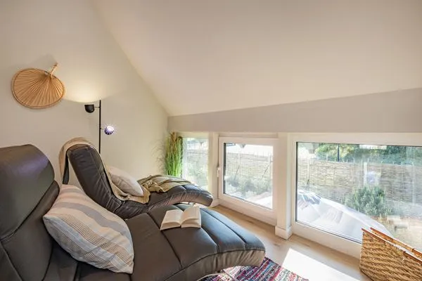 Wellness  Ferienhaus Reethus bei den Wassern mit Sauna, Kamin und Terrasse
