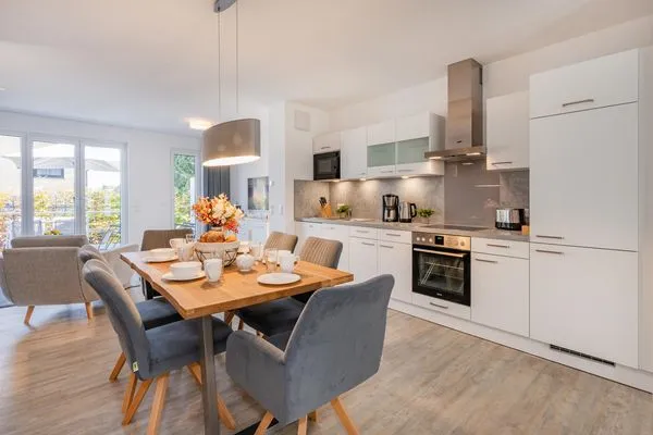Küche / Küchenzeile  Ferienhaus Meeresrauschen nur 700 m zum Strand mit Terrasse