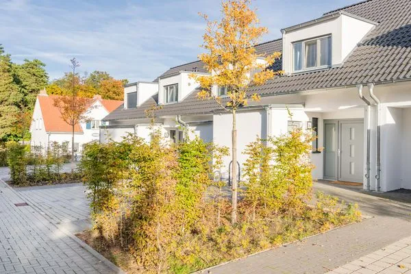 Fassade / Eingang  Ferienhaus Meeresrauschen nur 700 m zum Strand mit Terrasse