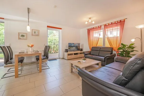 Hauptansicht  Ferienwohnung Stranddüne nur 800 m zum Strand mit Terrasse