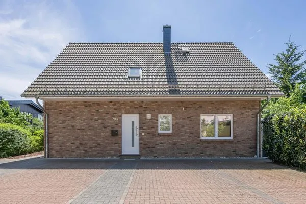Fassade / Eingang  Ferienwohnung Stranddüne nur 800 m zum Strand mit Terrasse