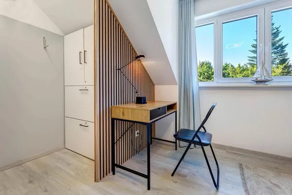 Schlafzimmer  Ferienhaus Nordhorn mit Sonnenterrasse, 2 Schlafzimmern & Strandkorb