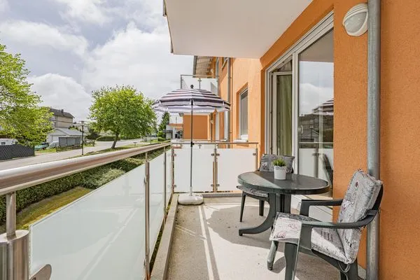 Balkon  Ferienwohnung Sonnenblick mit Balkon und nur 800 m zum Strand