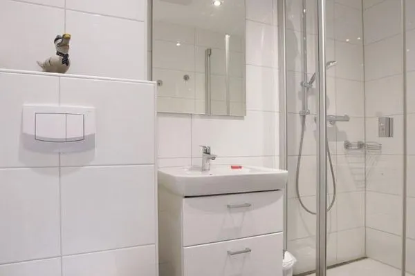 Badezimmer Ferienhaus Seeblick Ferienwohnung 16