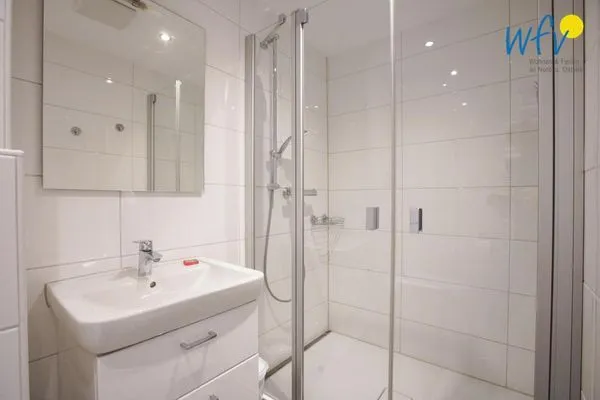 Badezimmer Ferienhaus Seeblick Ferienwohnung 16