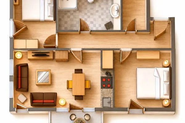 Grundriss  Casa Nova Ferienwohnung 16