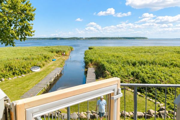  Neeberger Bootshus am Achterwasser Neeberg - Gartenblick