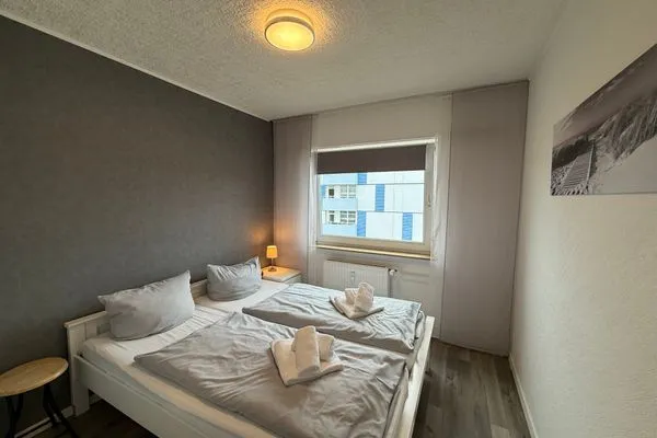 Schlafzimmer Ferienwohnung im Haus Nordland App 106 (Hund) / Stellplatz 106