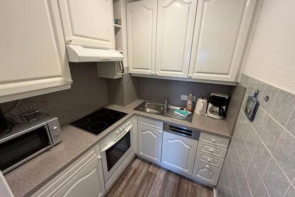 Küche / Küchenzeile Ferienwohnung im Haus Nordland App 106 (Hund) / Stellplatz 106