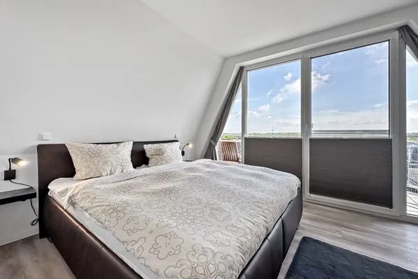 Schlafzimmer  Penthouse Dünenweg 37