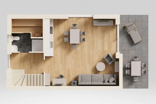 Grundriss  Ferienhaus Lykke Luna