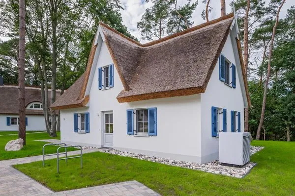Fassade / Eingang  Ferienhaus Seeadler mit Kamin, Sauna und Terrasse
