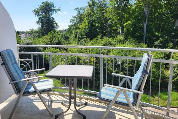 Balkon  Ferienwohnung Meeresruh nur 150 m zum Strand mit Balkon