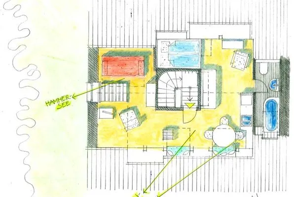 Grundriss Haus Hammersee Ferienwohnung Utkiek