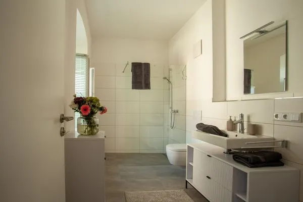 Badezimmer  Schloss Espasingen Ludwig-von-Freyberg-Suite