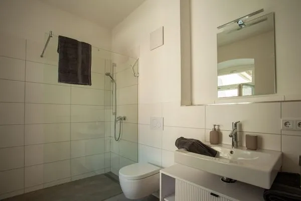 Badezimmer  Schloss Espasingen Ludwig-von-Freyberg-Suite