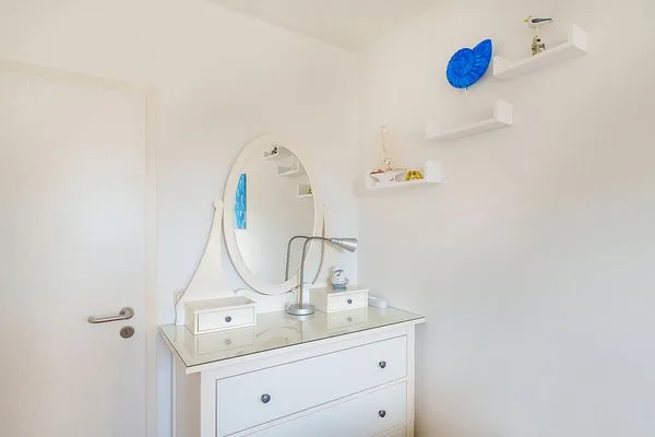 Badezimmer  Ferienwohnung El Capitan mit 2 Schlafzimmern und nur 450 m zum Strand