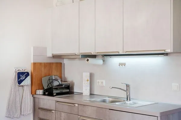 Küche / Küchenzeile  Ferienwohnung El Capitan mit 2 Schlafzimmern und nur 450 m zum Strand