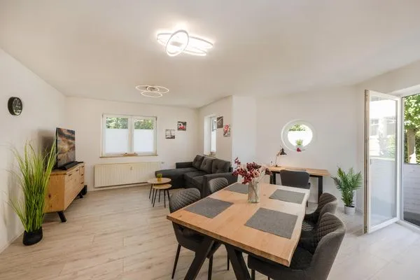 Hauptansicht  Ferienwohnung Achterliek nur 300 m zum Strand mit Balkon