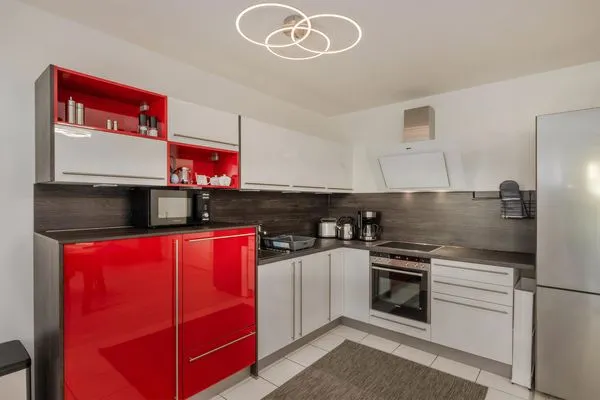 Küche / Küchenzeile  Ferienwohnung Achterliek nur 300 m zum Strand mit Balkon