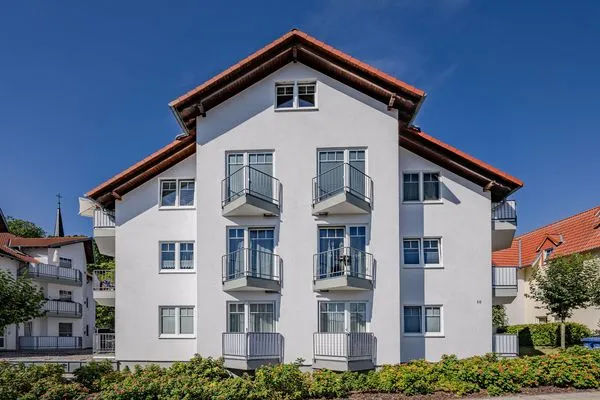 Fassade / Eingang  Ferienwohnung Achterliek nur 300 m zum Strand mit Balkon