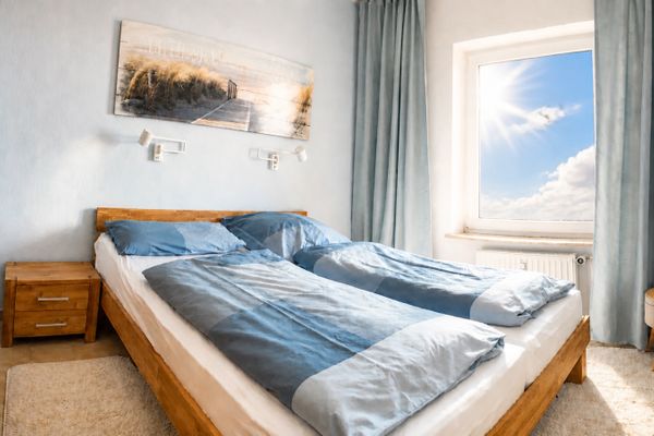  Ferienwohnung Austernfischer Dornumersiel - Schlafzimmer
