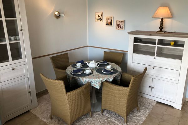  Ferienwohnung Austernfischer Dornumersiel - Wohnzimmer