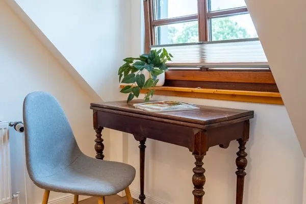 Schlafzimmer Lassen Hof Ferienwohnung 'Roggenstuv' in Brodersby an der Schlei
