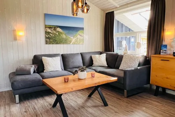 Wohnzimmer  Ferienhaus Strandpark 7