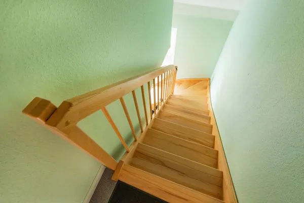 Fassade / Eingang  Ferienwohnung Thusnelda mit Balkon und nur 500 m zum Strand