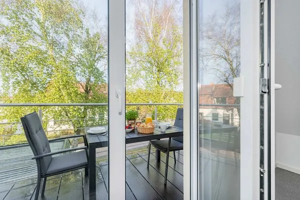 Balkon  Ferienwohnung Thusnelda mit Balkon und nur 500 m zum Strand